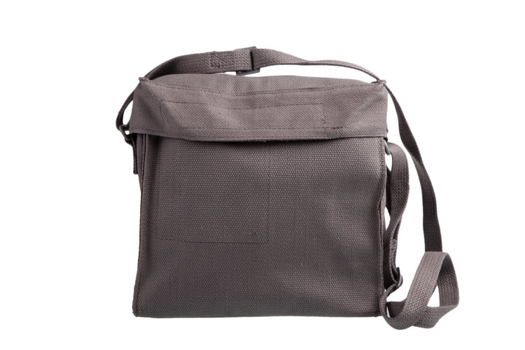 Canvas Shoulder Bag  Long Strap Multiple Compartments 240x220x140mm 